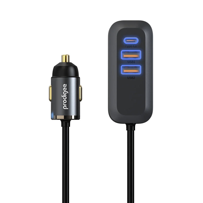 100W rychlonabíječka do auta Prodigee Energee Wagon (2x USB-C, 2x USB-A) - iSTYLE CZ