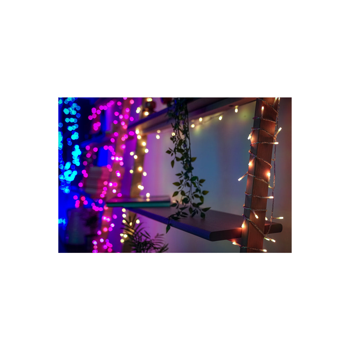 Chytrá vánoční LED výzdoba Twinkly Icicle 190 diod 5m - vícebarevná/bílá