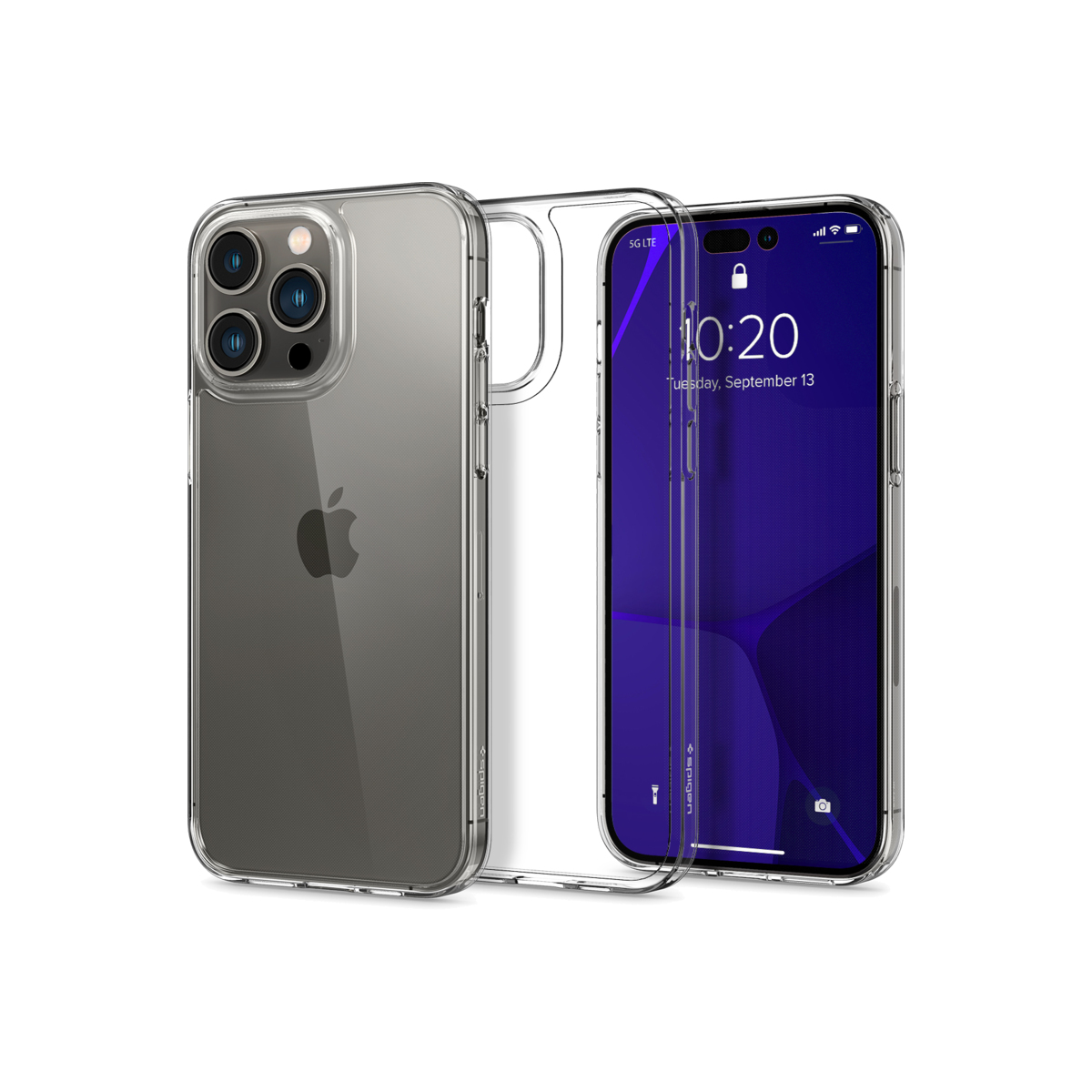 Pouzdro Spigen Crystal Hybrid iPhone 14 Pro - čiré