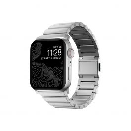 Hliníkový řemínek pro Apple Watch Nomad - stříbrný