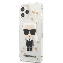 Kryt Karl Lagerfeld Ikonik Flower pro iPhone 13 Pro Max - průhledný
