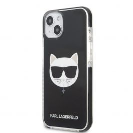 Kryt Karl Lagerfeld TPE Choupette Head pro iPhone 13 mini - černý