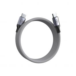 Magnetický kabel USB-C na USB-C Mobile Origin 1m - bílý
