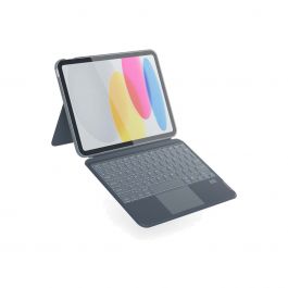 Kryt s českou klávesnicí na iPad 10,2" Epico Backlit Keyboard Case - šedý