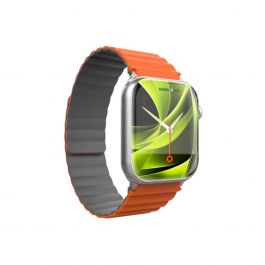 Řemínek pro Apple Watch 42/44/45/49 mm Mobile Magnetic Strap II - oranžový/šedý