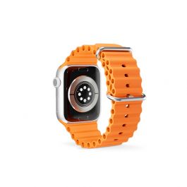 Řemínek pro Apple Watch 42/44/45/49 mm Epico Watch Strap Ocean - oranžový