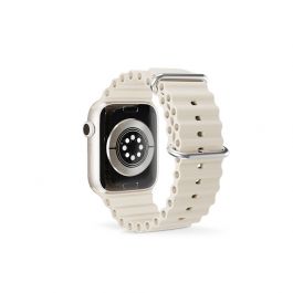 Řemínek pro Apple Watch 42/44/45/49 mm Epico Watch Strap Ocean - béžový