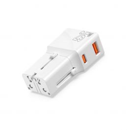 25W Cestovní adaptér Mobile Origin Travel Adapter - bílý