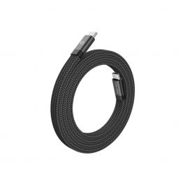 Magnetický 60W nabíjecí kabel Mobile Origin Original Flat Cable USB-C / USB-C 1m - černý