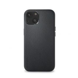 Kožený MagSafe kryt na iPhone 13 mini Decoded BackCover - černý