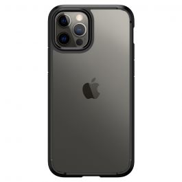 Kryt na iPhone 12 / 12 Pro Spigen Crystal Hybrid - černý