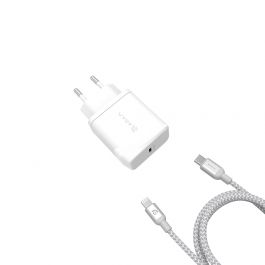 20W adaptér Adam Elements Omnia PD s lightning kablem - bílý