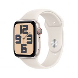 Apple Watch SE GPS + Cellular 40mm hvězdně bílé hliníkové pouzdro s hvězdně bílým sportovním řemínkem - S/M