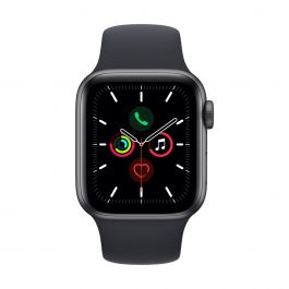 Apple Watch SE GPS, 40mm vesmírně šedé hliníkové pouzdro s temně inkoustovým sportovním řemínkem