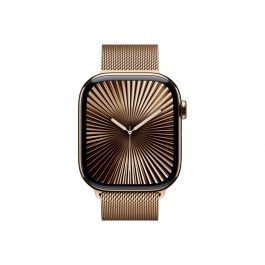 Apple Watch 44/45/46/49mm zlatý milánský tah – M/L