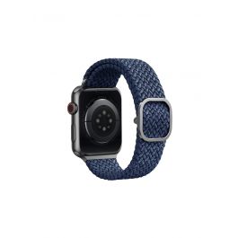 Pletený řemínek pro Apple Watch 38/40/41 mm UNIQ Aspen Braided - modrý