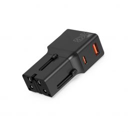 25W cestovní adaptér Mobile Origin Travel Adapter - černý