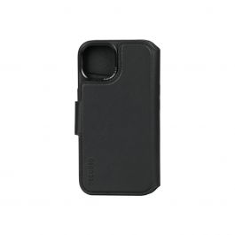 Kožená odnímatelná peněženka Decoded pro iPhone 15 Pro Max - černá