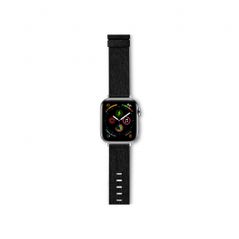 Řemínek pro Apple Watch 42/44/45 mm Epico Canvas - černý