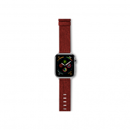 Řemínek pro Apple Watch 42/44/45/49 mm Epico Canvas - červený