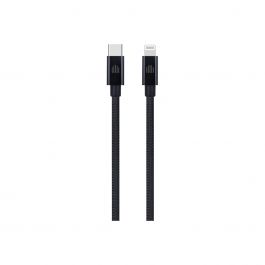 Pletený kabel USB-C / Lightning Dviced 1,25 m – černý