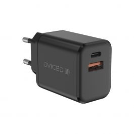 Nabíječka 35W GaN Dviced 1× USB-A, 1× USB-C – černá