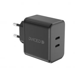 Nabíječka 65W GaN Dviced 2× USB-C – černá