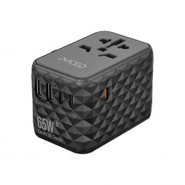 65W cestovní adaptér Dviced Universal - černý