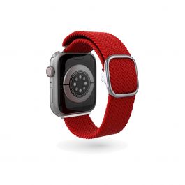 Pletený řemínek Epico Watch Strap Braided pro Apple Watch 42/44/45/49 mm - červený