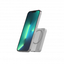 Bezdrátová powerbanka Epico s podporou MagSafe 4200mAh - světle šedá