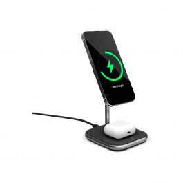 Bezdrátová nabíječka 2v1 Epico Made for MagSafe s adaptérem v balení - černá
