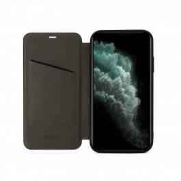 Pouzdro s magnetickým zavíráním na iPhone 11 Pro Max Epico Flip Case  - černé