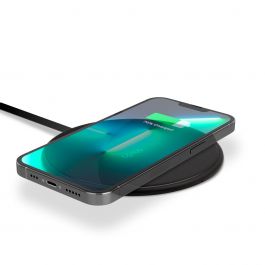 Ultratenká bezdrátová nabíječka Epico 10W s integrovaným kabelem - černá