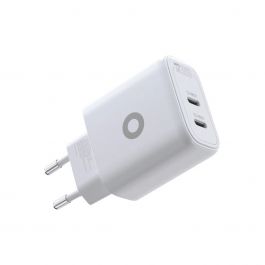 65W adaptér Mobile Origin GaN Dual USB-C Charger MO19 - bílý