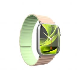 Řemínek pro Apple Watch 42/44/45/49 mm Mobile Magnetic Strap II - růžový/zelený