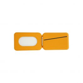 Skládací kožená MagSafe peněženka Dviced – oranžová