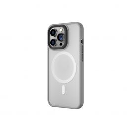 MagSafe kryt na iPhone 16 Pro Blueo Skin Friendly Frosted Case - šedý