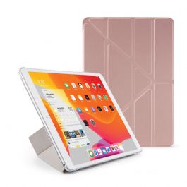Pouzdro Pipetto na iPad 10.2 (2019) Metallic Origami Case - růžové zlaté