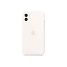 Apple silikonový kryt na iPhone 11 - bílý
