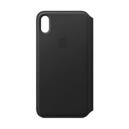 Apple iPhone XS Max kožené pouzdro Folio - černé