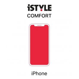 iSTYLE Comfort s 3D+ ochranným sklem proti modrému světlu na iPhone 13 6 / 6S / 7 / 8 / SE 2020 / SE 2022 - šedé