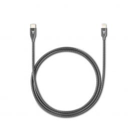 Lightning USB-C iSTYLE kovový kabel 1,2m vesmírně šedý