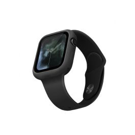 Silikonový kryt na Apple Watch UNIQ Lino 44mm - černý