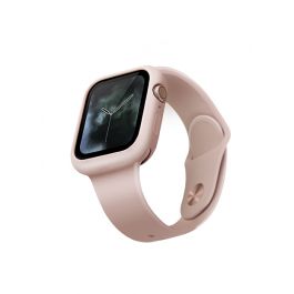 Silikonový kryt na Apple Watch UNIQ Lino 44mm - růžový
