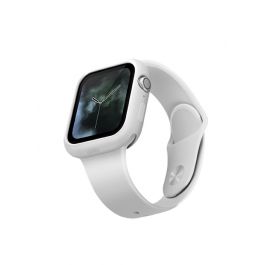 Silikonový kryt na Apple Watch UNIQ Lino 44mm - bílý