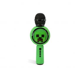 Bezdrátový dětský mikrofon OTL PopSing LED Minecraft