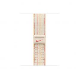 Apple Watch 38/40/41/42mm hvězdně bílý / růžový provlékací sportovní řemínek Nike