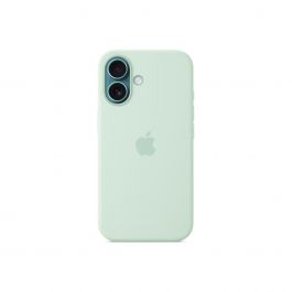 Apple silikonový kryt s MagSafe na iPhone 16 – akvamarínový