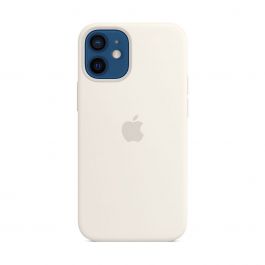 Apple silikonový kryt s MagSafe na iPhone 12 mini - bílý