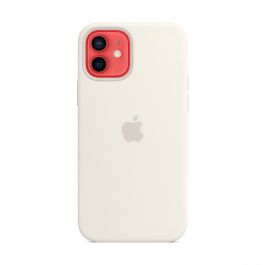 Apple silikonový kryt s MagSafe na iPhone 12/12 Pro - bílý